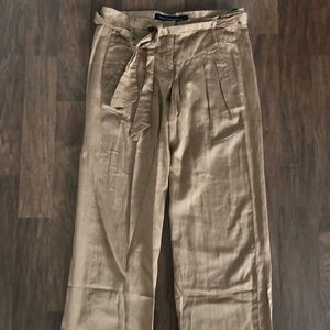 French connection wide leg pants with belts